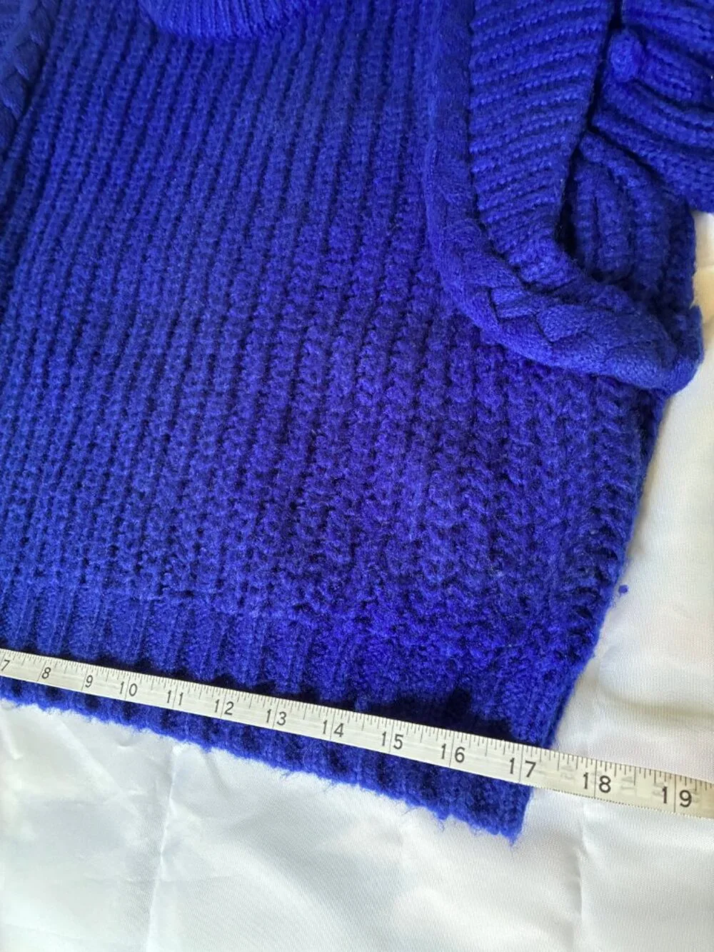 FARM Rio Cobalt Blue Braided Sweater - Picture 8 of 11